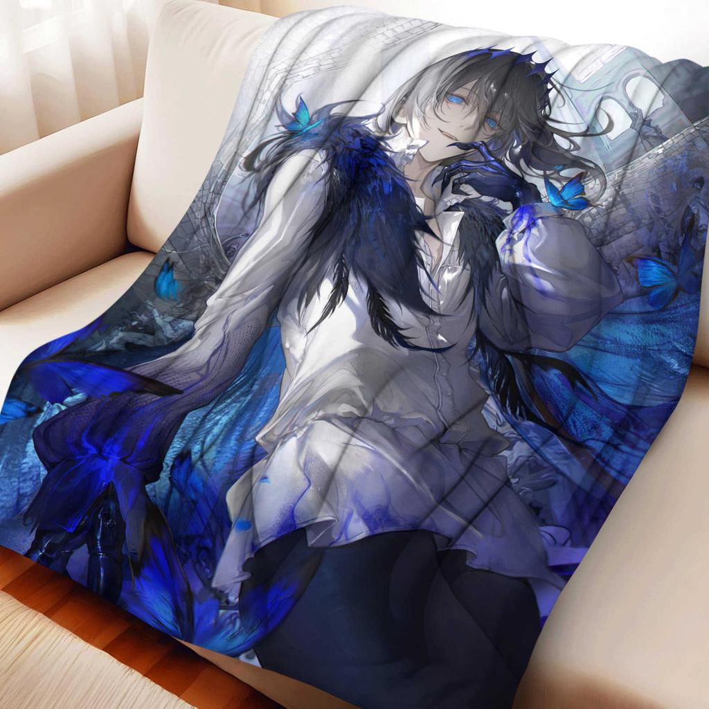 Cartoon Fate/Grand Order Oberon Flannel Blanket Cover Warm Soft Anime Blanket Multifunctional Decor Home Universal Blankets