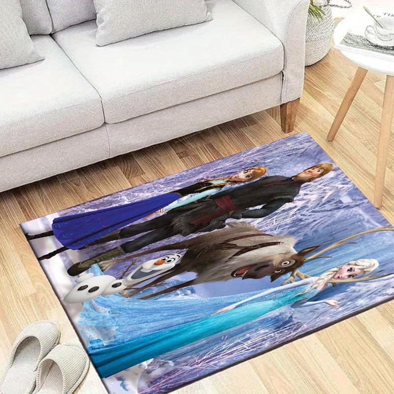 

1pc Princess Elsa Pattern Area Rug Soft Flannel Floor Mat for Living Room, Bedroom, Sofa Coffee Table Floor Mat 60cm by 90cm