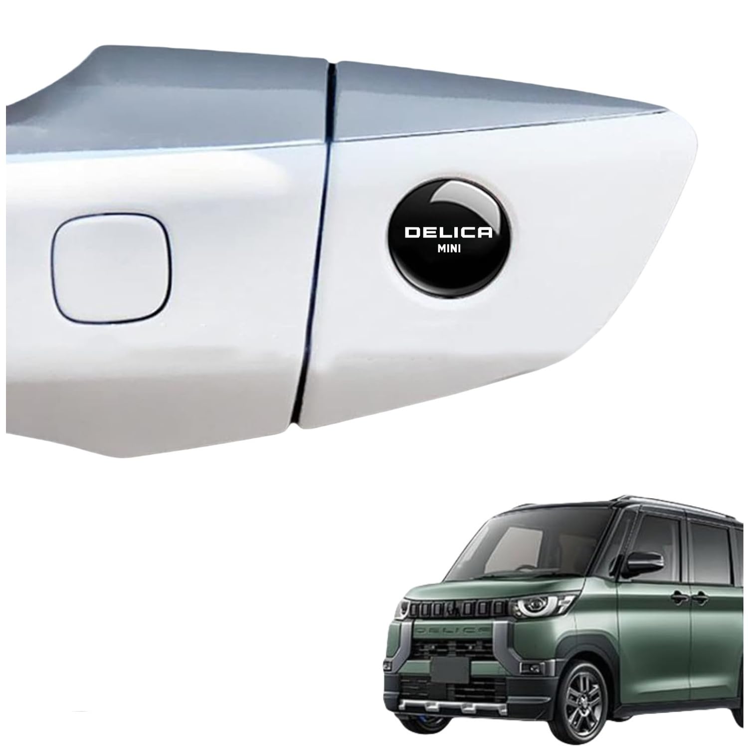 DELICA MINI Car Lock Protection Sticker Door Lock Keyhole Sticker DELICA MINI чёрный