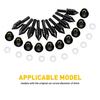 5MM Motorcycle WindScreen Windshield Black Spike Kit Wind Screen Bolt Screw 10x