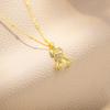 Bear Pendant Necklace - Unique Fashion Clavicle Chain Design