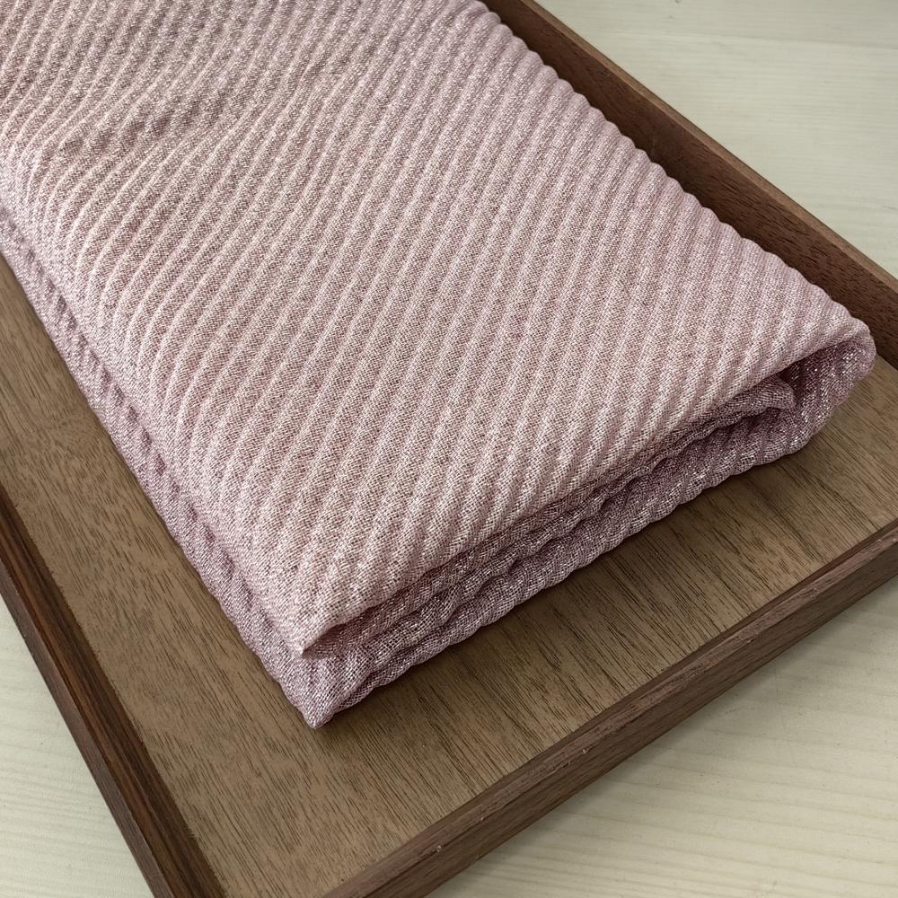 Women's Pleated Scarf Crinkle Cotton Long Muffler Crumpled Shawl Femme Hijab Golden Thread Shimmer Muslim Hijab