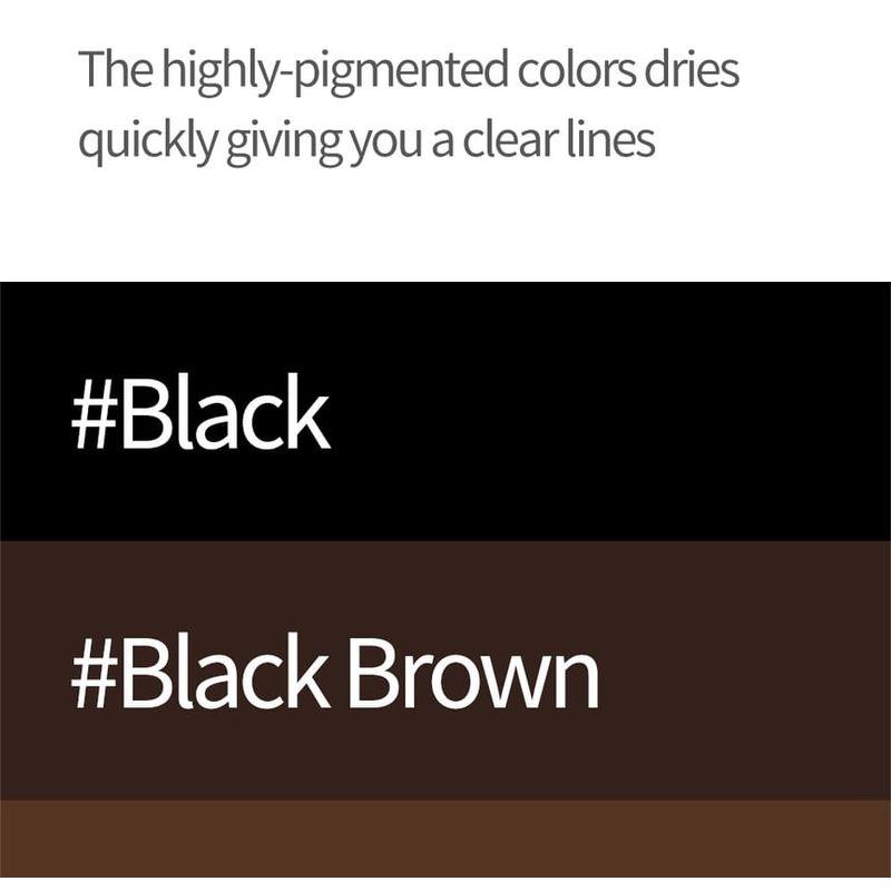 Cosnori Superproof Fitting Brush Eyeliner - 3 Colors