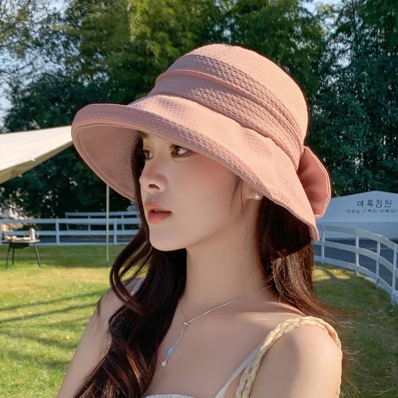 Summer Fashion Wide Brim Sun Hat With Large Sunshade For Women Outdoor Sun Protection