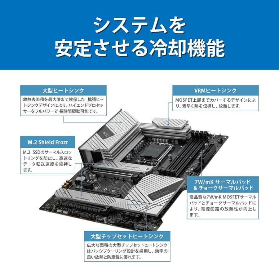MSI PRO MAX WIFI Generation Intel LGA1700 Core Processor Compatible DDR5 Z790 Chipset ATX Motherboard MB6305 Z790-A 14th/13/12th