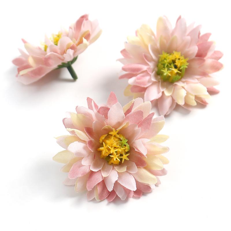 5/10Pcs 6cm Artificial Silk Flower Head Luxury Home Room Decor Halloween Christmas Decor DIY Garden Gift Accessory Wedding Decor