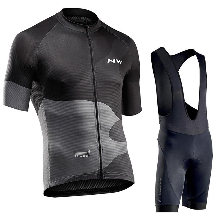 Strap short-sleeved cycling suit men's summer road cycling suit slim-fitting breathable cycling suit