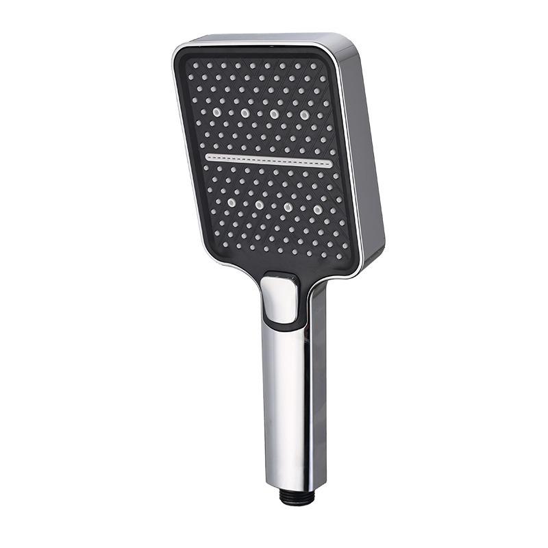 Square Shower Head with Large Water Flow Pressurized Water Heater for Home Use Shower Head with Boosted Water Pressure (as the picture,ABS Plastic)