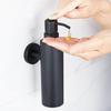 Schwarze Flüssigseifenspender Handpresse Metallpumpe Spender Wand Badezimmerzubehör Küche Edelstahl Lotionflasche