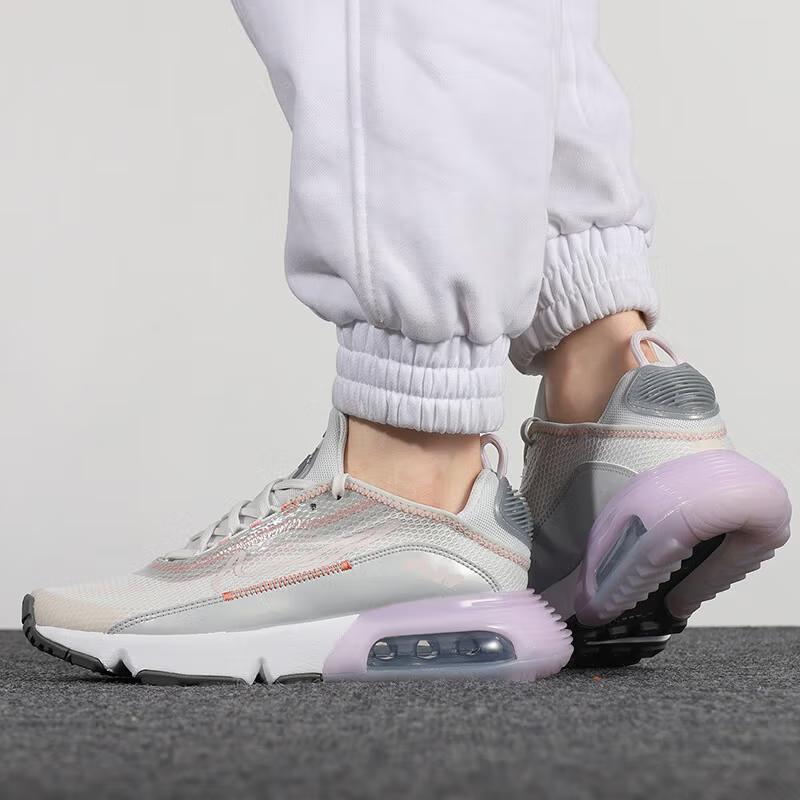 Nike Air Max 2090 GS Platinum Tint Light Violet Dětské tenisky Šedá Metalická-Platinum Crimson-Bliss CJ4066-014
