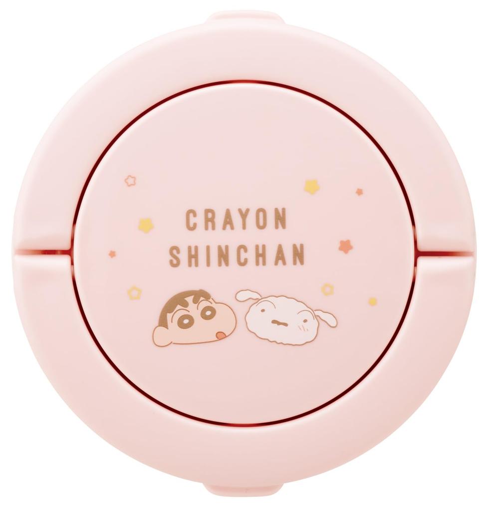 Skater Insulated Lunch with Folding Crayon Pastel Star Jar, 540ml, Handle, Antibacterial, Shin-chan Design, LDNO6AG-A