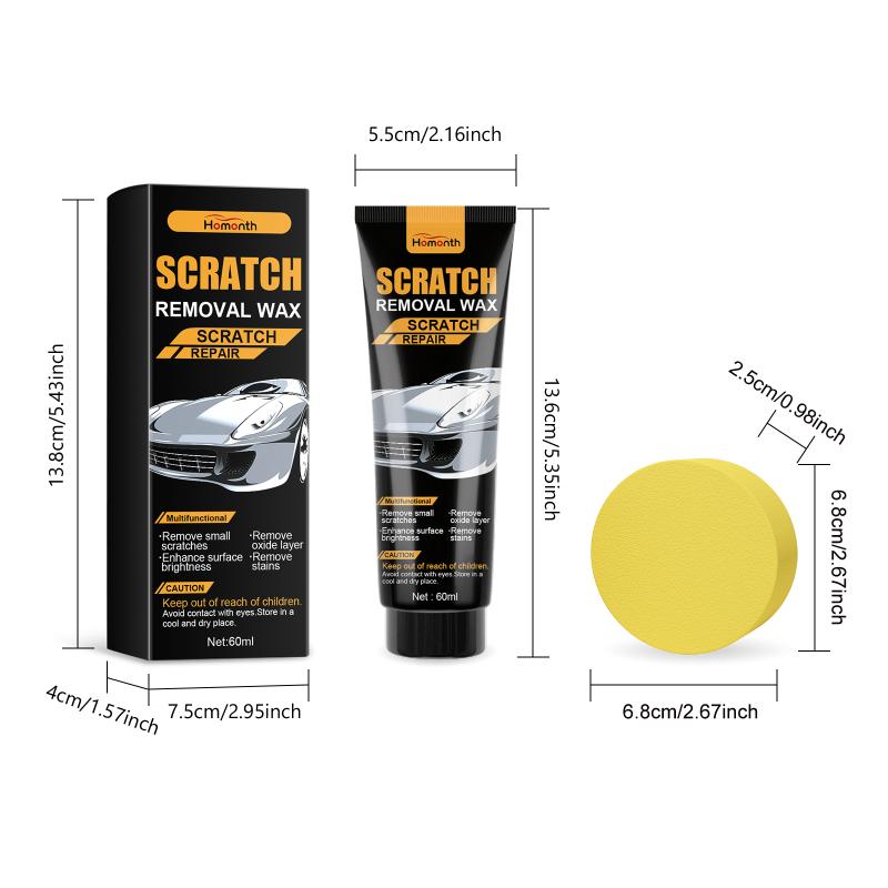 Vehicle Repair Paste Effective Deep Scuff Remover Car Paint Correction Solution for All Car Colors DIY Detailing