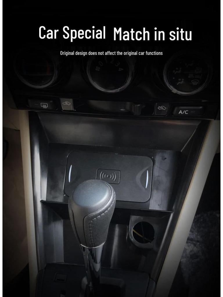 מטען אלחוטי לרכב Toyota RAIZE: טעינה מהירה באינדוקציה לטלפונים