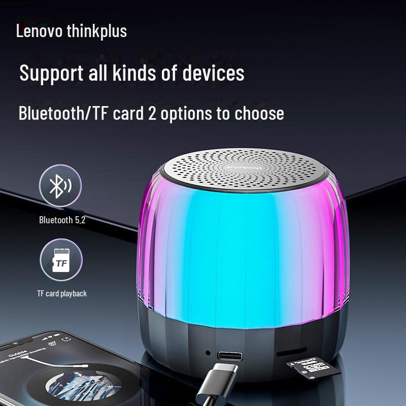 K30 Bluetooth 5.0 Wireless Speaker with Metal Body and Enhanced Bass for Laptop ThinkPlus