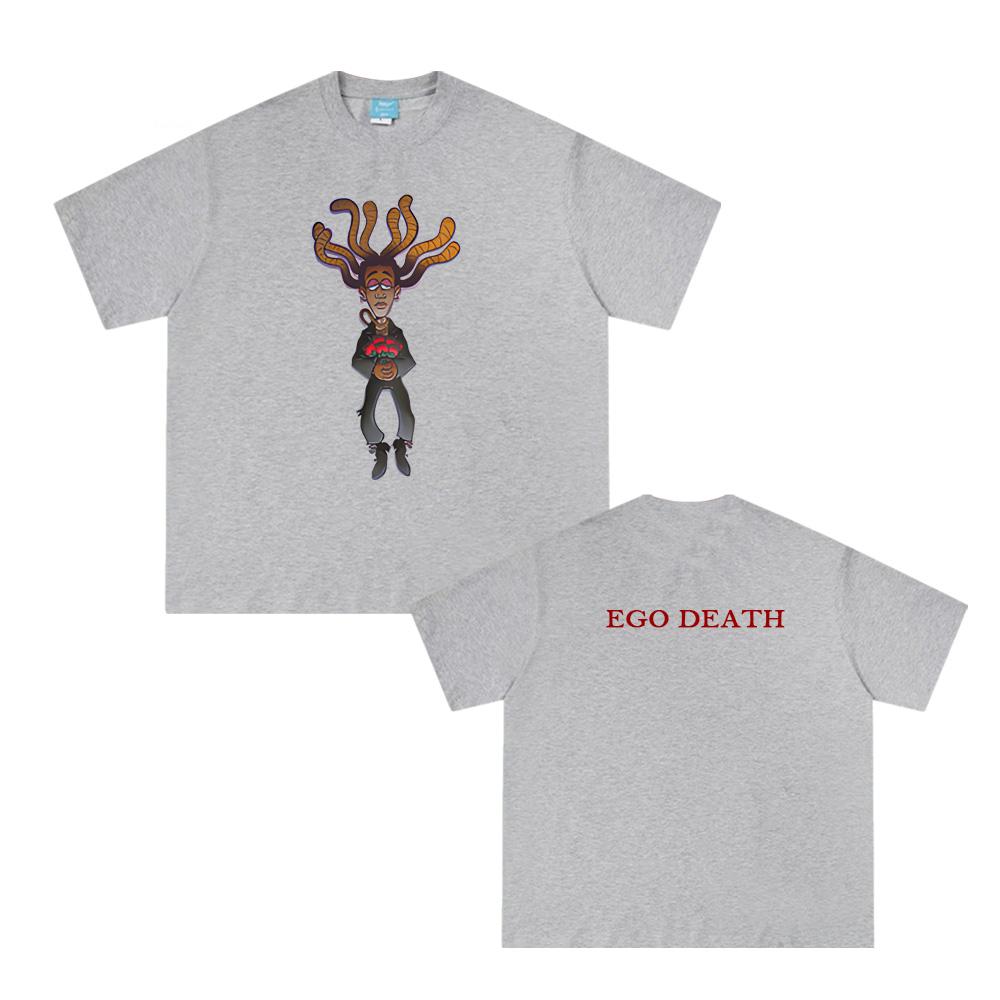 Ego Death White T-Shirt Ty Dolla Sign Summer O-neck Hip Hop Tee Short Sleeve Cotton High Quality Clothing Female/Male Tops