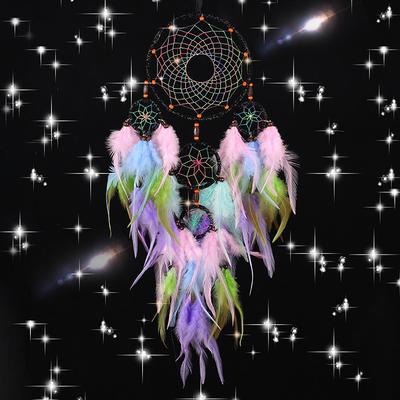 Colorful Finished Products  Romantic Dream Catcher Decoration  Bedroom Bedside Wall Decoration