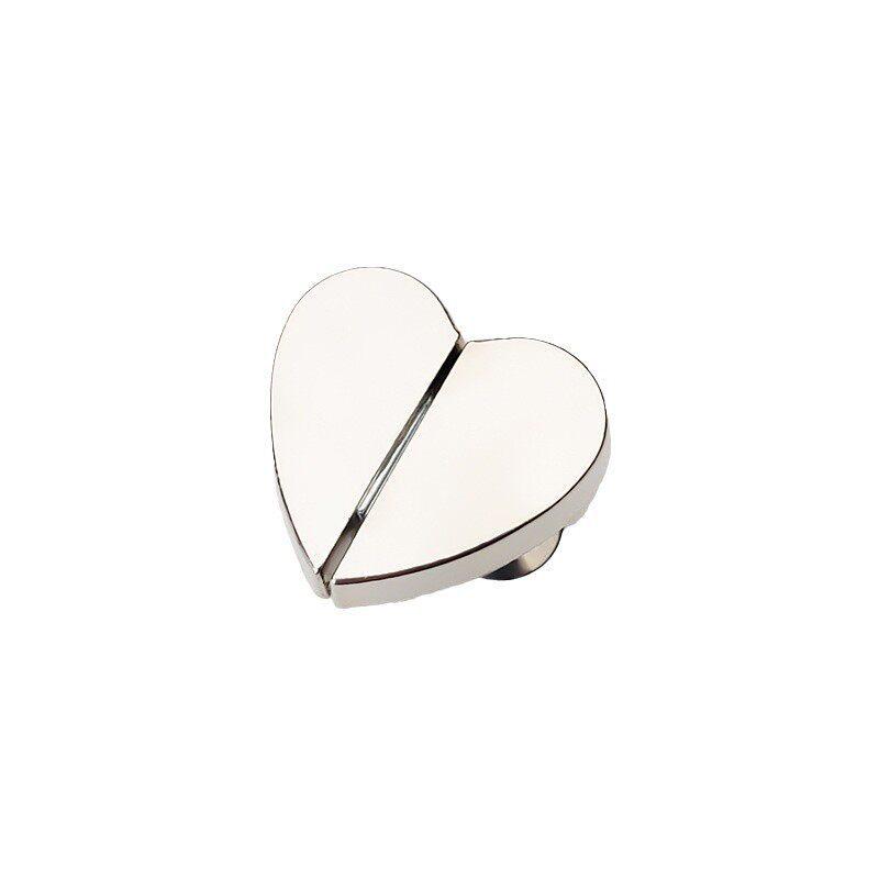 Heart-Shaped Magnetic Curtain Buckle - Strong Metal Closure for Light Leak Prevention