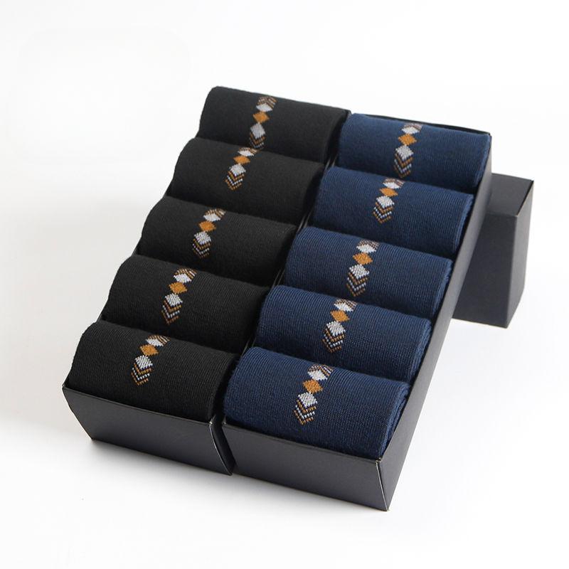 

2/5/10 пар/лот Чоловічі модні шкарпетки Four Seasons Leisure дихаючі шкарпетки середнього розміру 39-46 10 pairs