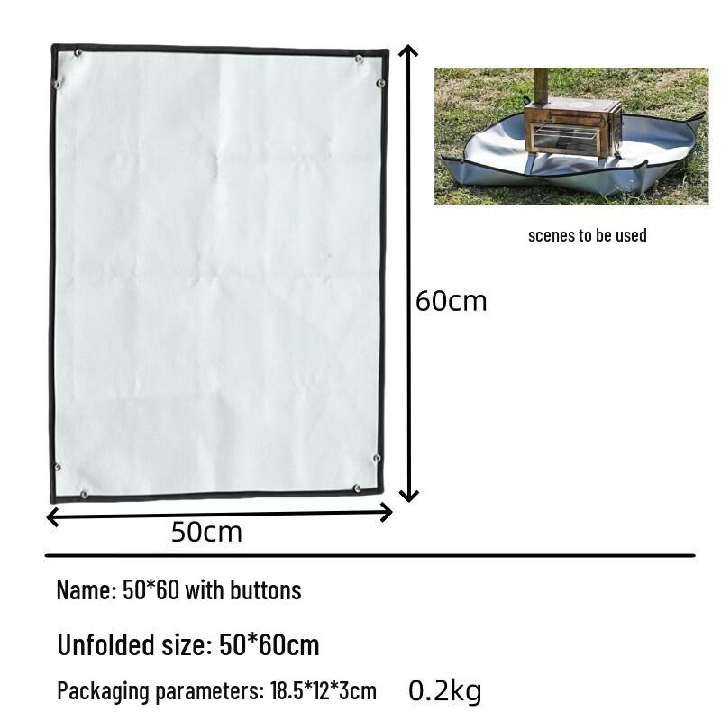 

Camping Wood Stove Fireproof Mat