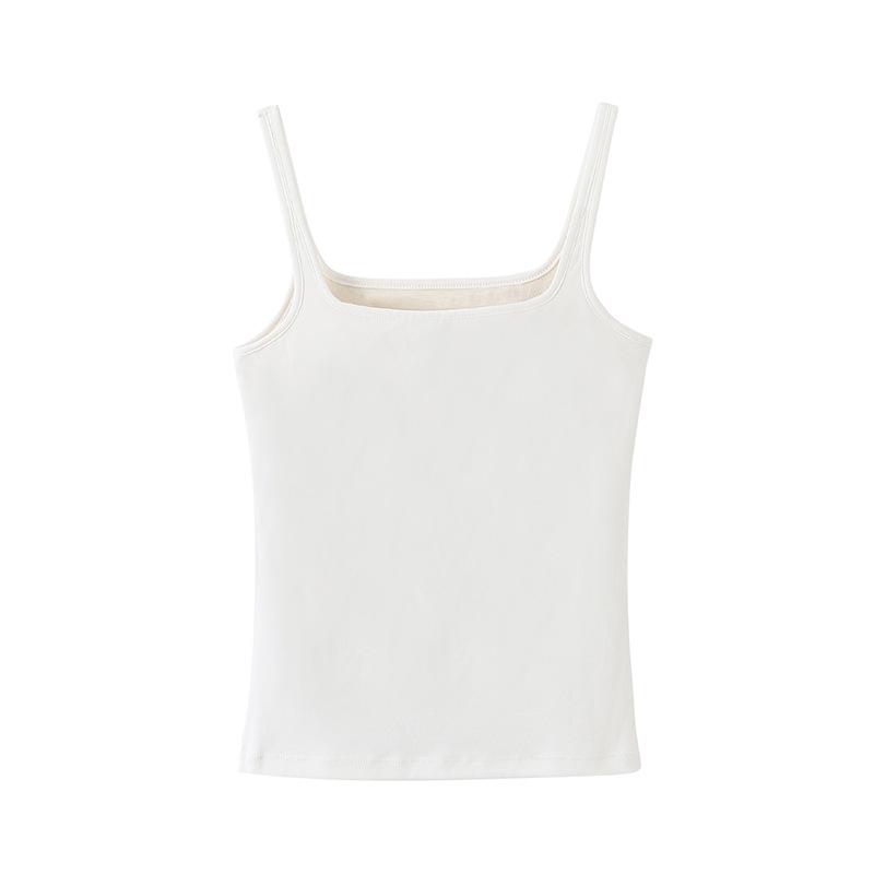 Women's Padded One-Piece Vest, No-Cup, Non-Removable, High-End Tube Top Suspenders for Inner or Outer Wear