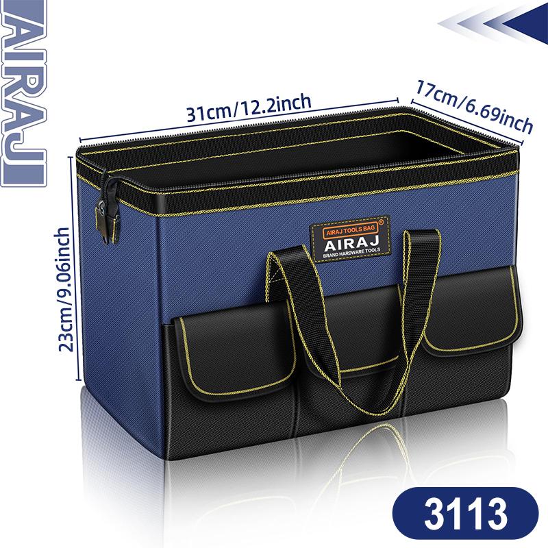 

AIRAJ 13/16/18inch Multifunctional Tool Bag Oxford Cloth Electrical Bag Waterproof and Wear-Resistant Large Capacity Storage Bag