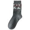 Socks Pure Cotton Tube Socks Season Retro Small Snowflake Elk Cotton Boneless Stacking Socks