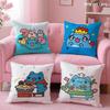 B-Bugcat C-Capoo Cushion Cover Soft Short Plush Double-Sided Printing Home Decor Machine Washable Pillow Case Gift