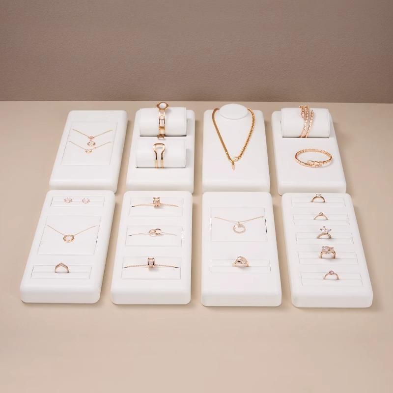 Luxury Jewelry Display Stand for Rings Necklaces Bracelets Counter Showcase Organizer