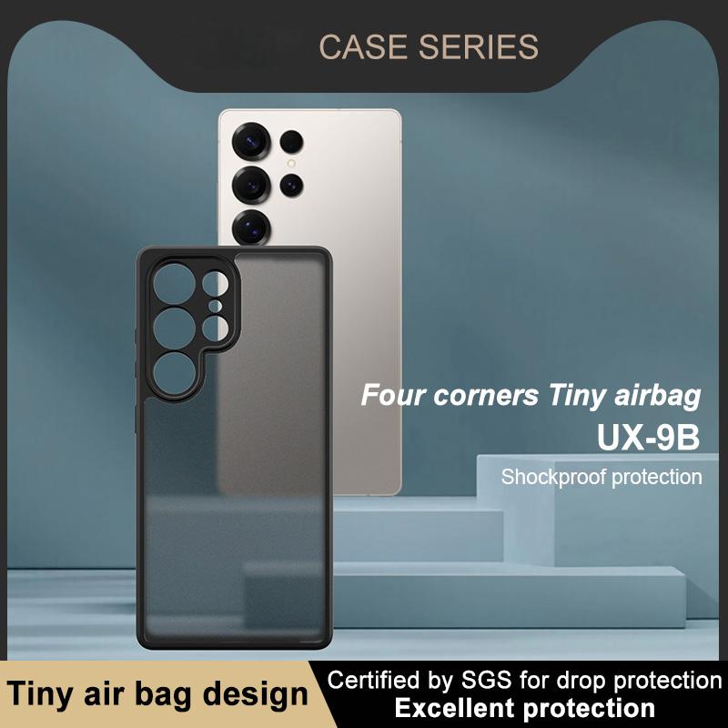 IMAK UX-9B Series For Samsung Galaxy S25 Ultra Case Tiny Airbag PC TPU Matte Phone Cover