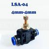 Pneumatic Fitting Airflow Regulator 6mm 8mm 10mm OD Hose Tube Gas Flow Adjust Valve Connector Fitting Air Speed Control Crane