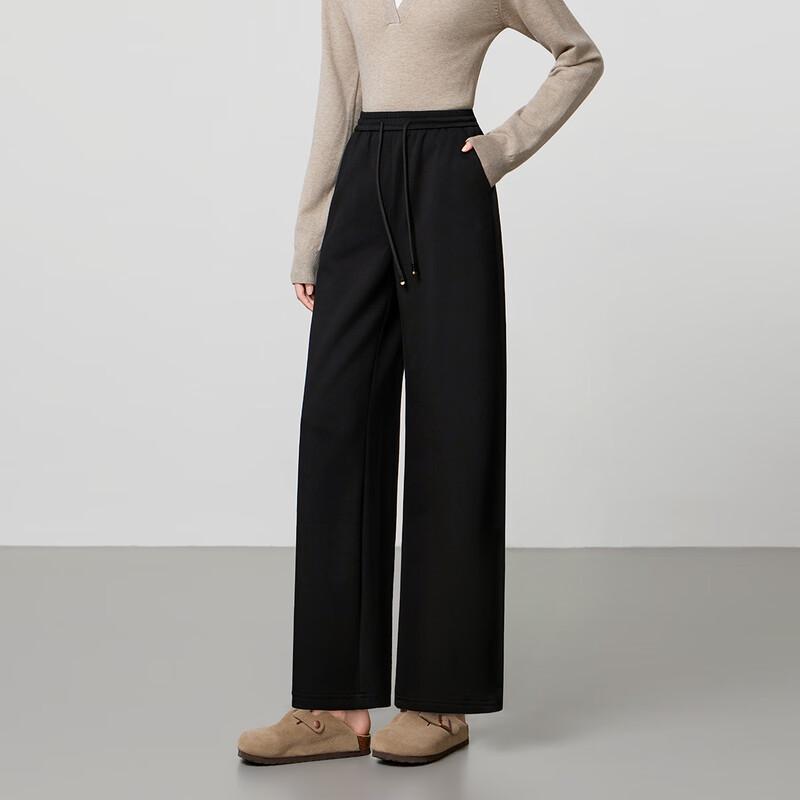 FivePlus Women's Casual High-Waist Straight Wide-Leg Pants
