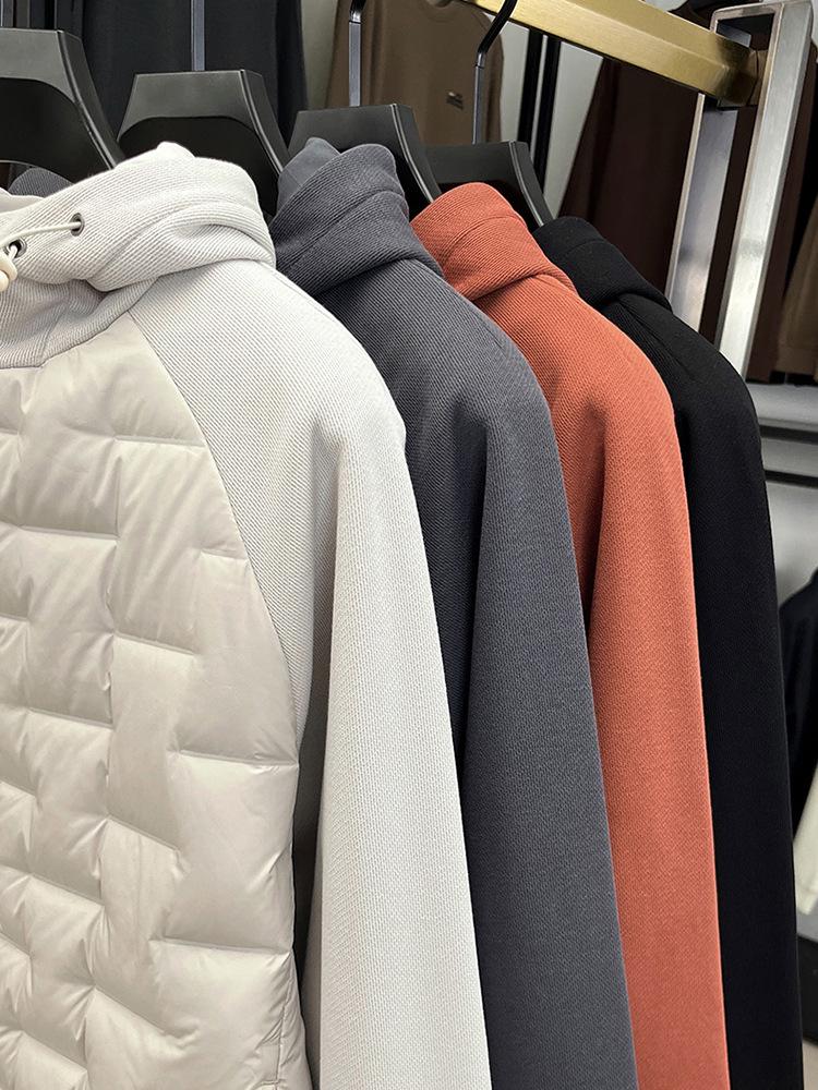 Herren Trendy Leichte Kapuzen-Daunenjacke - Wintermode 2025, Vielseitig & Warm