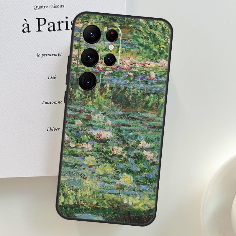 Monet Oil Painting Case For Samsung Galaxy S26 Ultra S25 S24 S23 S21 S22 Ultra S10 S20 Plus S25 FE Phone Cover