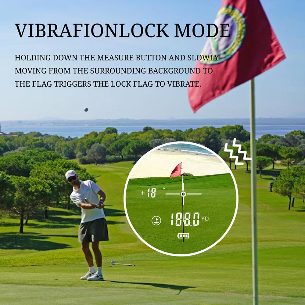 7 Modes 650/1000m Rechargeable with Magnet Slope Adjusted Flag-Lock Vibration Golf Rangefinder Laser Distance Meter