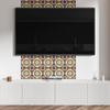 Pack of PVC Tiles with Pattern Self-Adhesive for Bedroom Floral Mandala Pattern 20x20x20 Cm