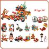 MOC Christmas Santa Claus Model Building Blocks Eggs Bricks Kids Toys Christmas Gift  Advent Calendar Bricks Diy Kit Gift