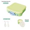 Bento Box for Kids School Lunch Box with Utensils and A Dipping Bowl Leak-Proof 4 Compartments with Carrying Handle