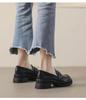 Women's British-Style Thick Sole Loafers, 2025 Trending, Genuine Soft Leather, Versatile & Comfortable.