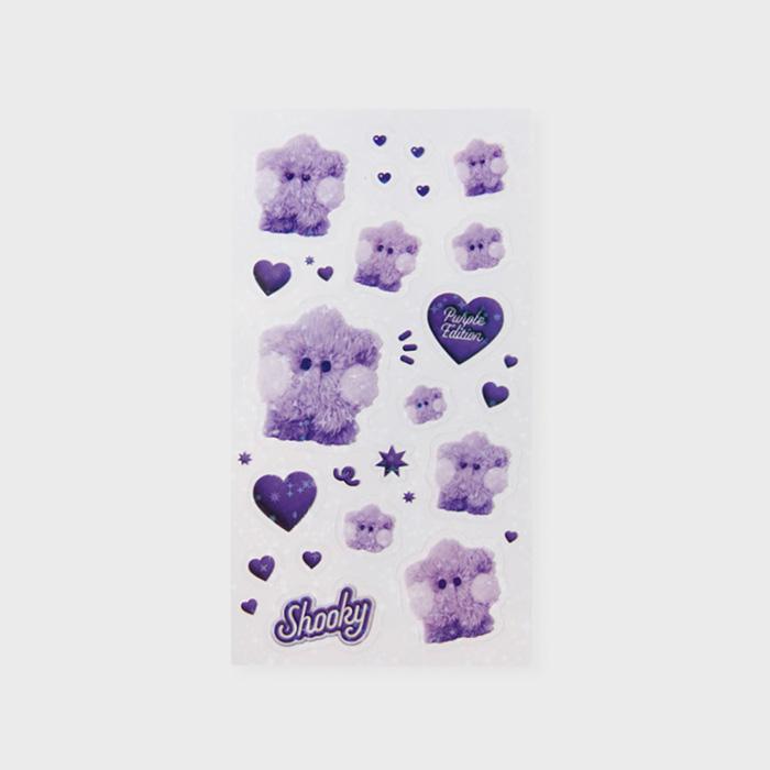 Line Friends BT21 SHOOKY Purple of Wish Edition Minini Sticker