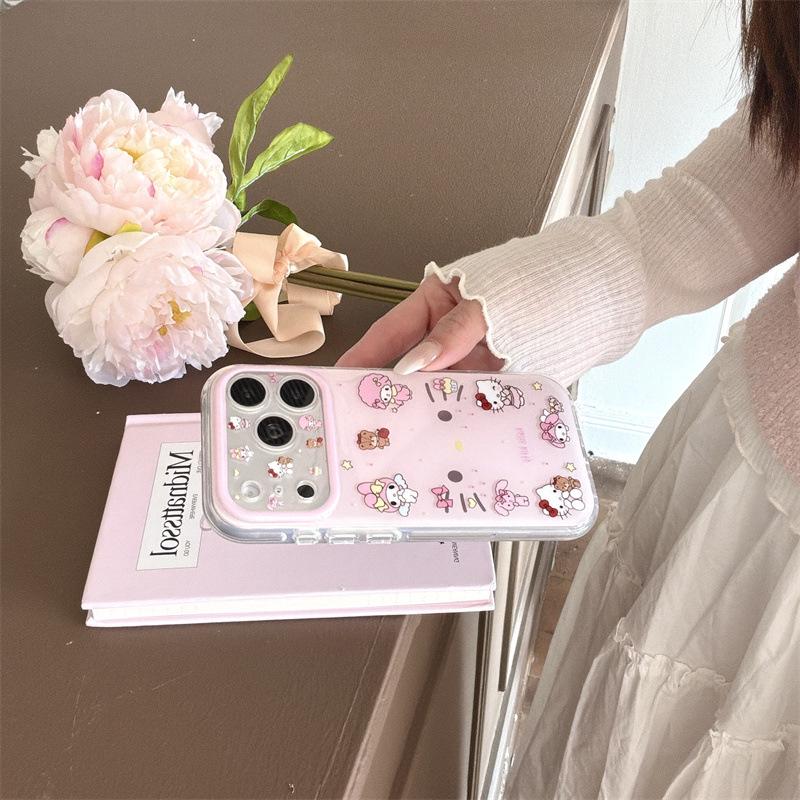 Adorable Animal Cat Expression iPhone 17/16 Pro Max/15 Pro Case for Women