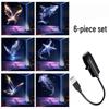 Dream Ocean Projection LED Night Light: USB-Powered, 360° Rotating Bedroom Lamp