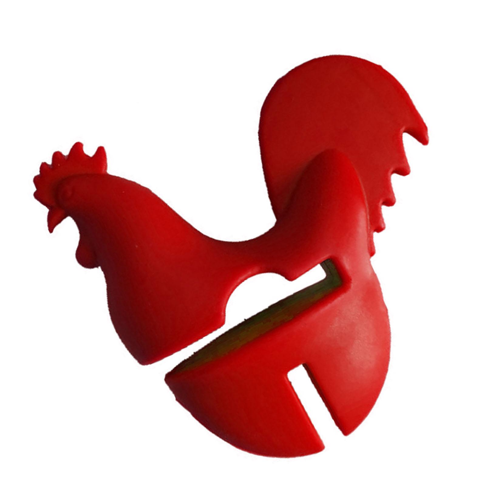 

Kitchen Rooster Pot Clip Soft Elastic Silicone Rooster Kitchen Accessories Clip for Home