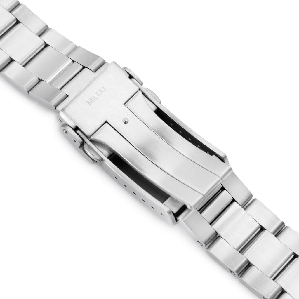 22mm Metall-Uhrenarmband Oyster-Armband für Seiko 5 Sports GMT SBSC001 und andere
