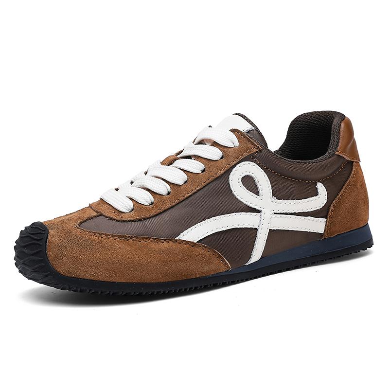 Fashion New Trend Men's Tenis Masculino Suede Leather Casual Shoes Fashion Male Sports Shoes Skateboard Footwear Leisure Walk Sneakers
