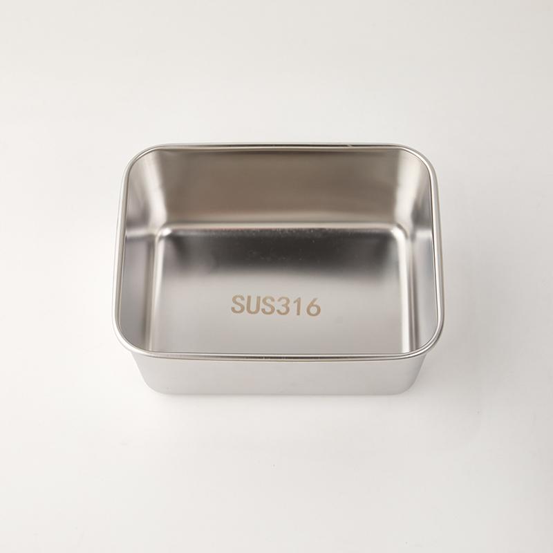 3/2/1/0.6L Edelstahl Kühlschrank Lebensmittel Aufbewahrungsbox Mit Kunststoffdeckel Lebensmittelzubereitungs-Frischebox Picknickbox