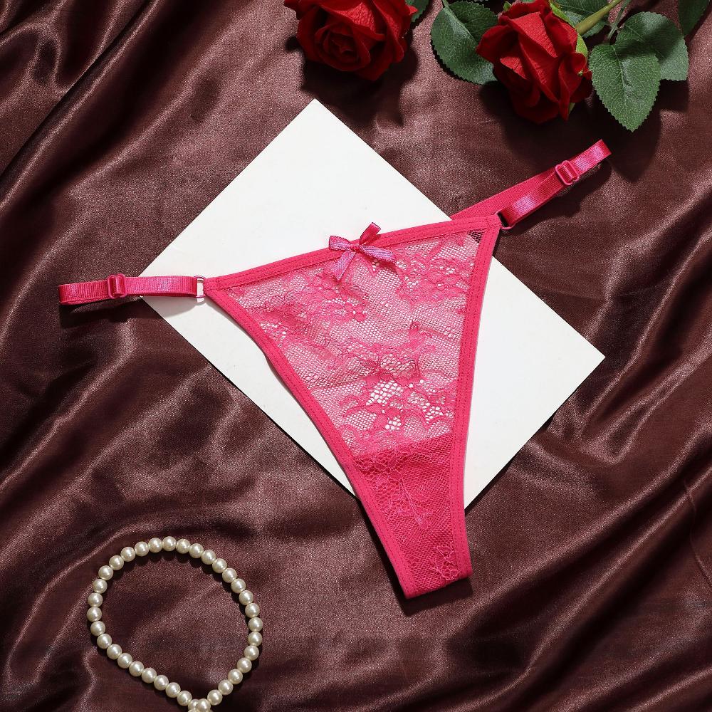 European Size Sexy Lace Panties for Women Comfortable Breathable Low-waisted Seamless Thongs