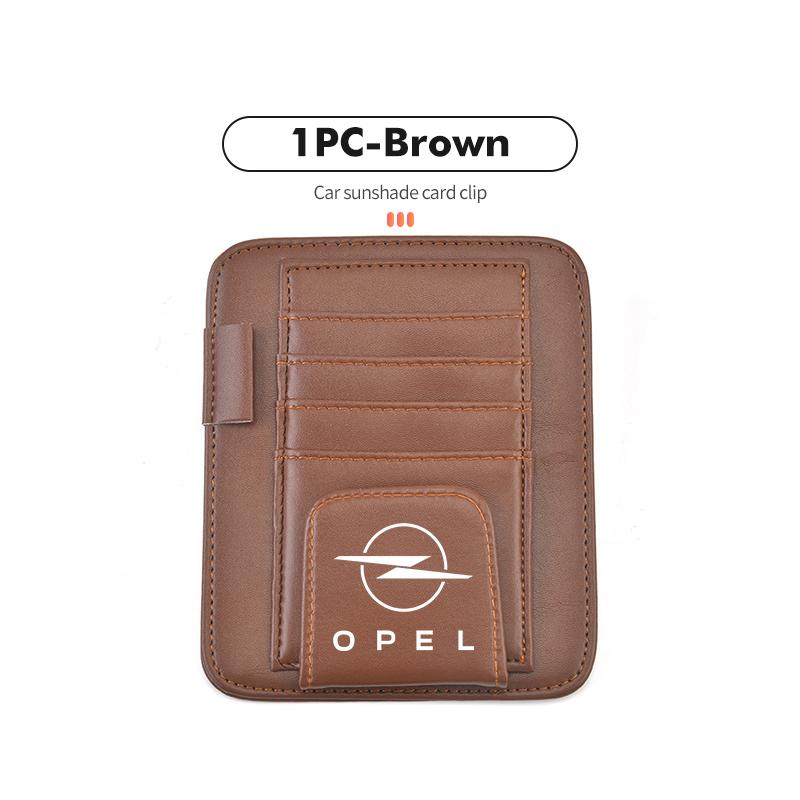 Car Sun Visor Sunglasses Clip Credit Card Pen Storage Holder For Opel Corsa Mokka Astra Cascada Adam Insignia Meriva Vectra