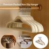 10/20 PCS Clothes Hanging Household Hangers Non-slip Dormitory Bedroom Special Storage Clothes Hanging No Trace Flocked Hanger