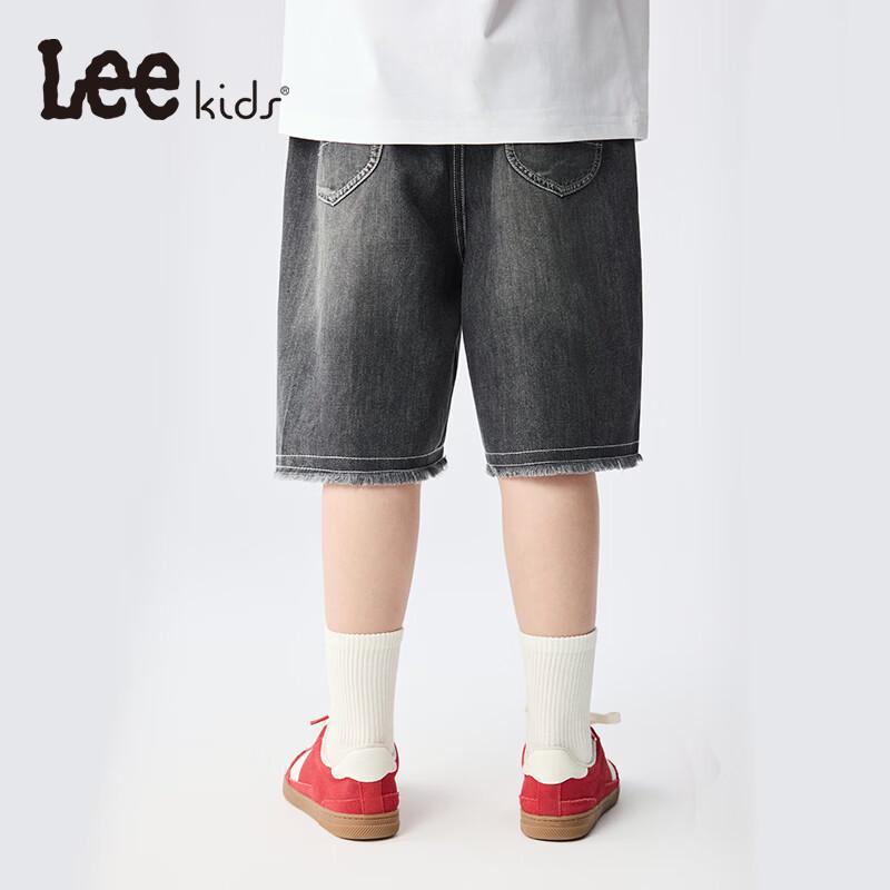 Lee Boys' Distressed Raw Edge Denim Shorts