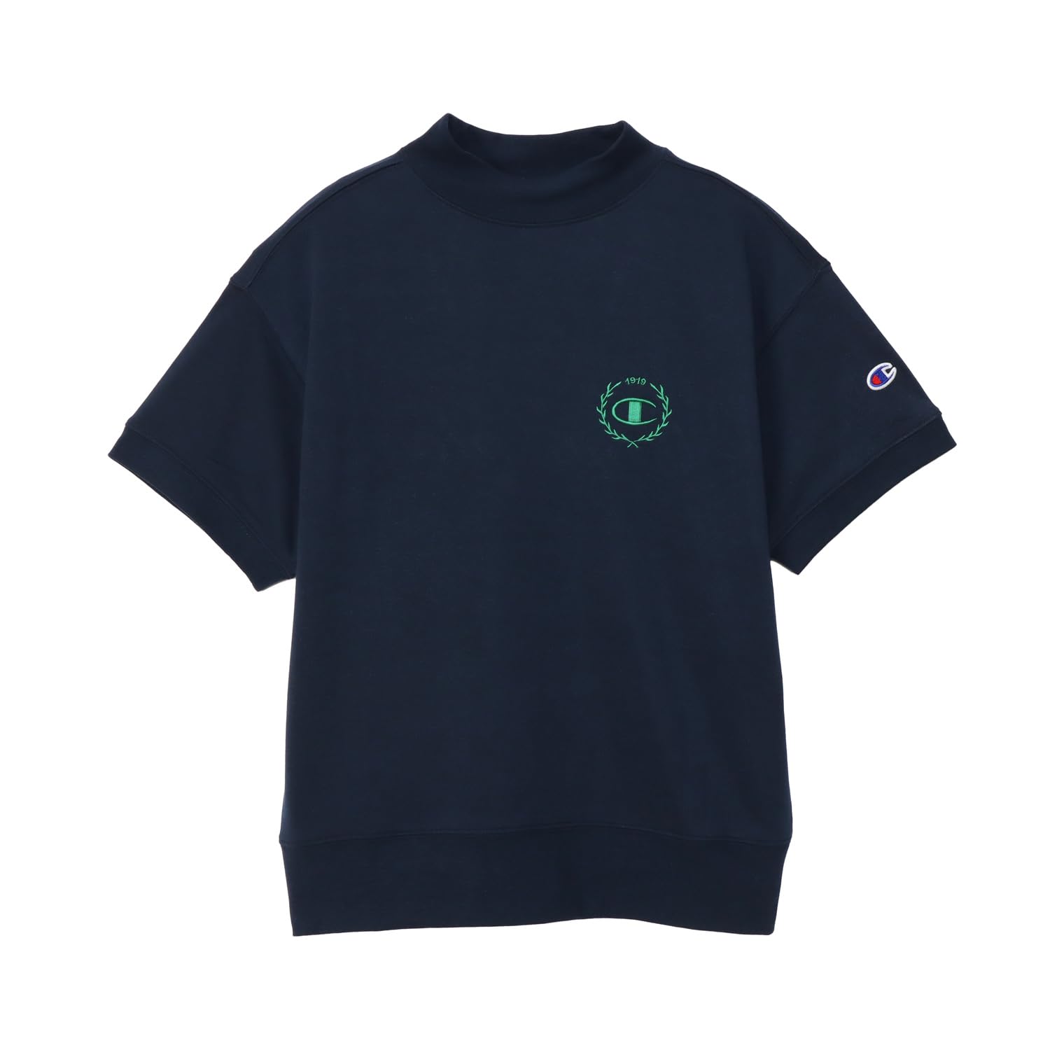 

Champion Термофутболка с коротким рукавом и воротником-стойкой TECH и женский свитшот, Weave® (CW-BG002), Темно-синий, Быстросохнущий, Эластичный, Антибактериальный, Устойчивый к запаху,